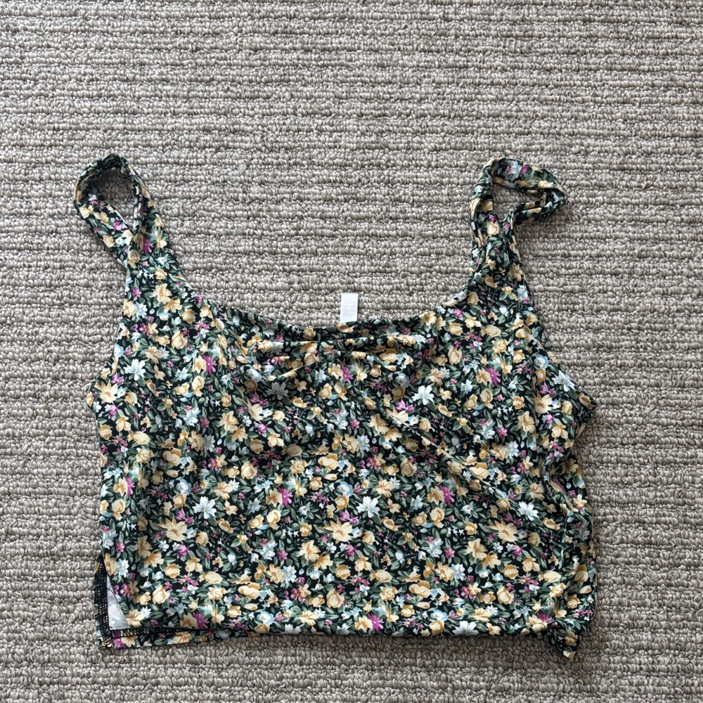 Floral Print Crop Top